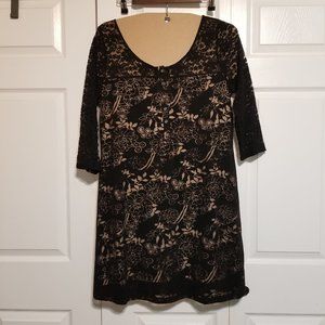 Date night black lace dress